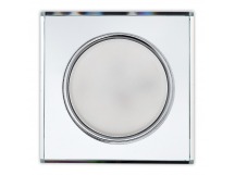 Светильник встраиваемый под лампу GX53 зеркальный/серебро скошенный край (SBL-14SL-GX53)/30