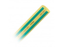 Термоусаживаемая трубка 10/5, желто-зеленая, 10 шт по 1 метру (SBE-HST-10-yg)