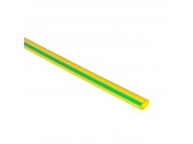 Термоусаживаемая трубка 4/2, желто-зеленая, 10 шт по 1 метру (SBE-HST-4-yg)