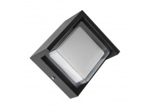 Уличный светодиодный настенный светильник RHOMBUS 12Вт Smartbuy 3000К IP65 черный (SBL16917)