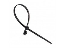 Хомут нейлоновый с монтажным отверстием 3,6х200мм, черный (SBE-CTH-36-200-b)/100