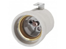 Патрон керамический E27 с держателем (SBE-LHC-ib-E27)/400