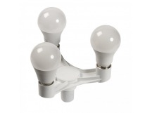 Переходник E27-3xE27, белый (SBE-A-E27-3E27)