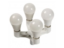 Переходник E27-4xE27, белый (SBE-A-E27-4E27)