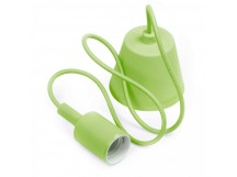 Подвес с патроном E27, 1 м, зеленый (SBE-CLHE27s-g)