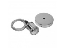 Подвес с патроном E27, 1 м, серебро (SBE-CLHE27m-s)