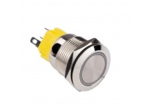 Кнопка антивандальная 19мм 250В с фиксацией (5с) ON-OFF/OFF-ON подсв/красная (SBE-32-S39f19-rp)