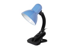 Настольный светильник Smartbuy Е27 с прищепкой  голубой (SBL-DeskL01-Blue)