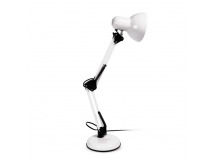 Настольный светильник под лампу E27 на основании, белый (SBL-DL-E27-w)