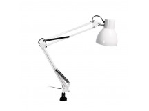 Настольный светильник под лампу E27 на струбцине, белый (SBL-DLc-E27-w)