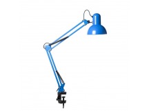 Настольный светильник под лампу E27 на струбцине, голубой (SBL-DLc-E27-bl)