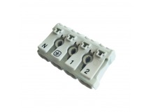 Клемма пружинная соединительная КСП4-L+N, 16A, с монтажными ножками (SBE-sc-4)