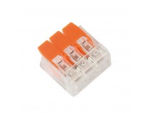 Компактная соединительная клемма 3-х проводная с рычажками (SBE-ccwcc-3)