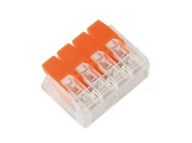 Компактная соединительная клемма 4-х проводная с рычажками (SBE-ccwcc-4)