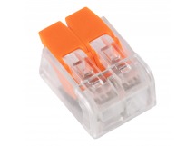 Строительно-монтажные клеммы компактные 2-х контактные (упак. 12шт.) (SBE-ccwcc-2-rp)