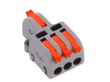 Строительно-монтажная клемма с рычажками проходная 1-3 полюсов 0,08-4 мм2 (SBE-cwcc-1-3)