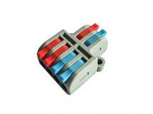 Строительно-монтажная клемма с рычажками проходная 2-4 полюсов 0,08-4 мм2 (SBE-cwcc-2-4)