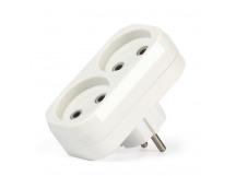 Разветвитель Smartbuy, 2 гнезда без заземления плоский 10А 250B (SBE-10-A02-2)