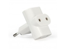 Разветвитель Smartbuy, 3 гнезда под плоскую вилку белый 6А 250B (SBE-06-A04-3)