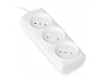 Удлинитель 3 гнезда 5 метров 6А/1,35кВт без заземления ШВВП 2х0,75мм² (SBE-10-3-05-F)/50