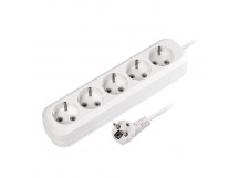 Удлинитель Smartbuy, 5 гнезд 7 метров 16А/3,5кВт с заземлением ПВС 3х1,0 (SBE-16-5-07-Z)