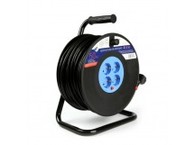 Удлинитель на катушке 4 гнезда 50м,с заземлением и предохранителем ПВС 3*1,5 16А/3,5кВт