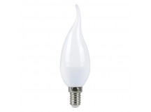 Светодиодная (LED) Свеча на ветру матовая Лампа Smartbuy-C37-9,5W/6000/E14 (SBL-C37Can-9_5-60K-E14)