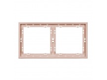 Рамка 2-местная бежевая "Капелла" (SBE-09i-00-FR-2)