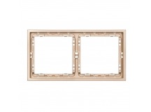 Рамка 2-местная шампань "Капелла" (SBE-09c-00-FR-2)