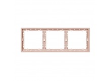 Рамка 3-местная бежевая "Капелла" (SBE-09i-00-FR-3)