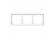 Рамка 3-местная белая "Капелла" (SBE-09w-00-FR-3)