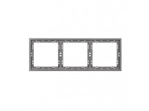 Рамка 3-местная графит "Капелла" (SBE-09g-00-FR-3)
