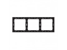 Рамка 3-местная черная "Капелла" (SBE-09b-00-FR-3)