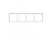 Рамка 4-местная белая "Капелла" (SBE-09w-00-FR-4)