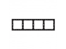 Рамка 4-местная черная "Капелла" (SBE-09b-00-FR-4)