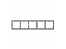 Рамка 5-местная графит "Капелла" (SBE-09g-00-FR-5)