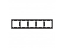 Рамка 5-местная черная "Капелла" (SBE-09b-00-FR-5)