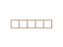 Рамка 5-местная шампань "Капелла" (SBE-09c-00-FR-5)