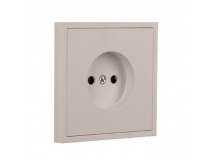 Розетка 1-местная без заземления 10А бежевая "Капелла" (SBE-09i-10-S1-N)