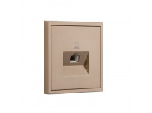 Розетка компьютерная RJ-45 1-местная шампань "Капелла" (SBE-09c-S1-RJ)