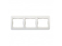 Рамка 3-местная горизонтальная белая "Марс" (SBE-02w-00-FR-3)