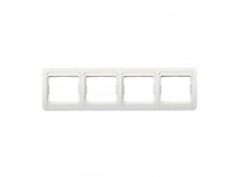 Рамка 4-местная горизонтальная белая "Марс" (SBE-02w-00-FR-4)