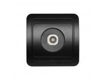 Розетка телевизионная 1-местная черная 75Ом 5-862МГц "Марс" (SBE-02b-S1-TV)