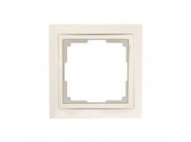 Рамка 1-местная пластик бежевая "Нептун" (SBE-05i-Plastic-FR-1)
