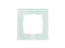 Рамка 1-местная стекло бежевая "Нептун" (SBE-05i-Glass-FR-1)