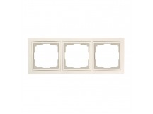 Рамка 3-местная пластик бежевая "Нептун" (SBE-05i-Plastic-FR-3)