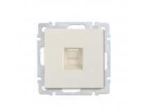 Розетка компьютерная RJ-45 бежевая "Нептун" (SBE-05i-S1-RJ)