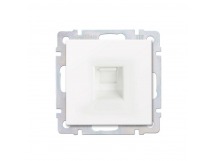 Розетка компьютерная RJ-45 белая "Нептун" (SBE-05w-S1-RJ)