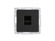 Розетка компьютерная RJ-45 черная "Нептун" (SBE-05b-S1-RJ)