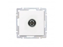 Розетка телевизионная белая "Нептун" (SBE-05w-S1-TV)